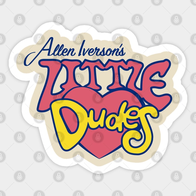 Allen Iverson's Little Dudes Sticker by OptionaliTEES